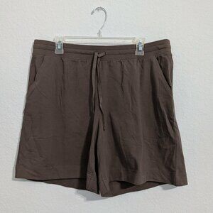 Karen Scott Women's Sport Shorts Brown Clay NWT (Size Large)